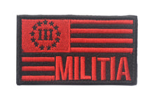 Load image into Gallery viewer, US Flag Militia III 3 Pecenter Military Hook and Loop Tactical Morale Patch Ships Free From The USA PAT-
