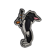 Load image into Gallery viewer, Funny Dueling Tom Cat Jerry Mouse Embroidered Hook And Loop Tactical Morale Patch Set Ships Free In The USA