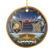 Load image into Gallery viewer, Army Navy Football Game Christmas Holiday Ornament Sublimated Ceramic