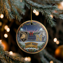 Load image into Gallery viewer, Army Navy Football Game Christmas Holiday Ornament Sublimated Ceramic