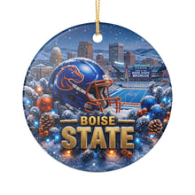 Load image into Gallery viewer, Boise State Broncos Football Christmas Holiday Ornament Sublimated Ceramic