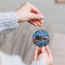Load image into Gallery viewer, Carolina Panthers Football Christmas Holiday Ornament Sublimated Ceramic