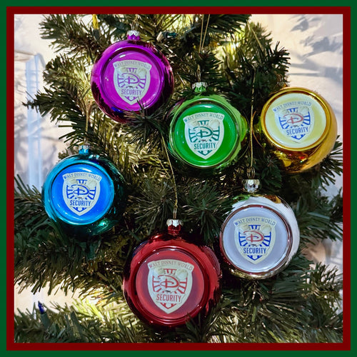Disney World Security Christmas Holiday Ornaments 3.5