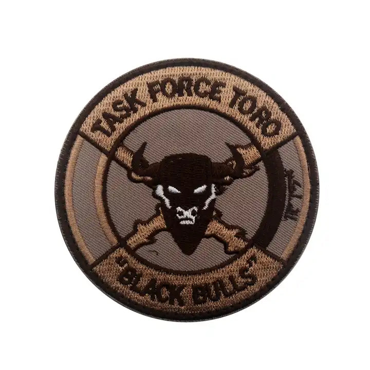 Task Force Toro Black Bulls Spanish Air Force Embroidered Hook and Loop Tactical Morale Patch Ships Free In The USA PAT-876