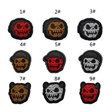 Load image into Gallery viewer, Evil Skull Bear Hoodie Cap PVC Hook and Loop Tactical Morale Patch Ranger Eyes Ships Free From The USA PAT-830