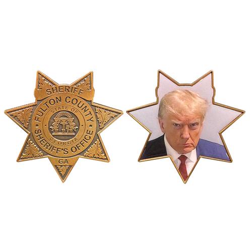 Fulton County Sheriff Georgia President Donald J. Trump MAGA Mugshot Challenge Coin BL6-013