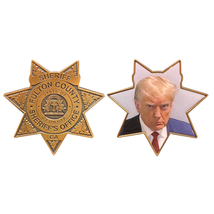 Fulton County Sheriff Georgia President Donald J. Trump MAGA Mugshot Challenge Coin BL6-013