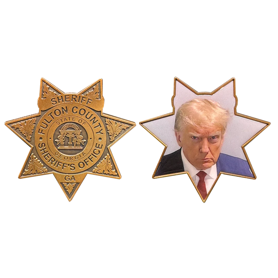 Fulton County Sheriff Georgia President Donald J. Trump MAGA Mugshot Challenge Coin BL6-013