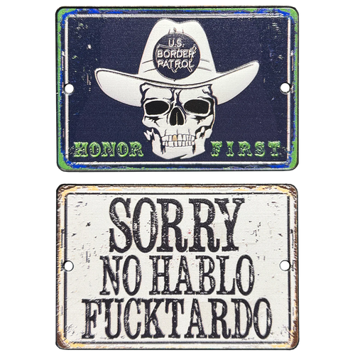 Border Patrol Agent Honor First Sorry No Hablo Fucktardo Challenge Coin LL-002