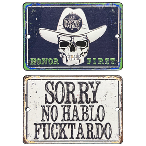 Border Patrol Agent Honor First Sorry No Hablo Fucktardo Challenge Coin LL-002