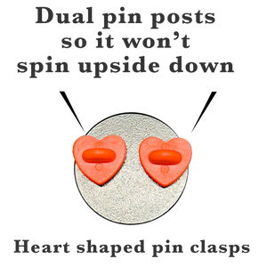 I LOVE INSURANCE Agent Lapel Pin with heart shaped pin clasps Flo Progressive GL15-008 P-250