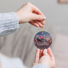 Load image into Gallery viewer, Houston Cougars Football Christmas Holiday Ornament Sublimated Ceramic