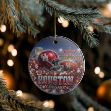 Load image into Gallery viewer, Houston Cougars Football Christmas Holiday Ornament Sublimated Ceramic