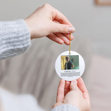 Load image into Gallery viewer, Pulp Fiction Jules Samuel Jacksong Christmas Holiday Ornament Sublimated Ceramic