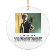 Load image into Gallery viewer, Pulp Fiction Jules Samuel Jacksong Christmas Holiday Ornament Sublimated Ceramic