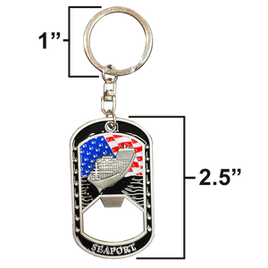 CBP Officer OFO Seaport A-TCET Trade Cruise Ship Passenger Challenge Coin Keychain Bottle Opener GL9-008 KCDT-14