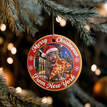 Load image into Gallery viewer, Funny New York Sublimated Ceramic Christmas Holiday Ornament
