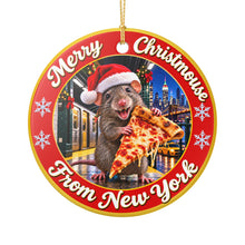 Load image into Gallery viewer, Funny New York Sublimated Ceramic Christmas Holiday Ornament