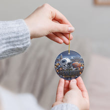 Load image into Gallery viewer, Penn State Nittany Lions Football Christmas Holiday Ornament Sublimated Ceramic