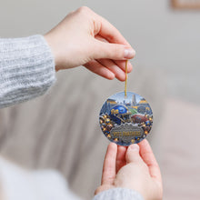 Load image into Gallery viewer, Pittsburgh Panthers Pitt Football Christmas Holiday Ornament Sublimated Ceramic