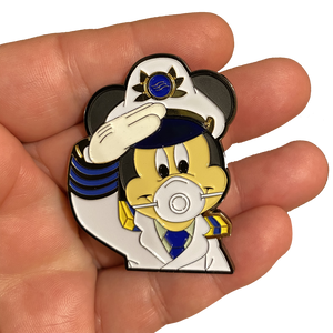 Mouse Mask Pin inspired by Mickey Cruise Line Captain EE-011 ZQ-139