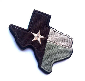 State Of Texas Flag Patch Embroidered Hook and Loop Tactical Morale Patch Ships Free In The USA PAT-870 - 875