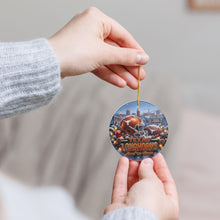 Load image into Gallery viewer, Texas Longhorns Football Christmas Holiday Ornament Sublimated Ceramic