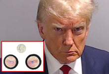 Load image into Gallery viewer, President Trump &quot;The Stare&quot; Ranger Eye Patch Set Hook and Loop Morale Patch
