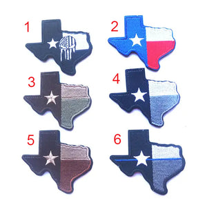 State Of Texas Flag Patch Embroidered Hook and Loop Tactical Morale Patch Ships Free In The USA PAT-870 - 875