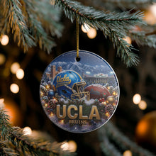 Load image into Gallery viewer, UCLA Bruins Football Christmas Holiday Ornament Sublimated Ceramic
