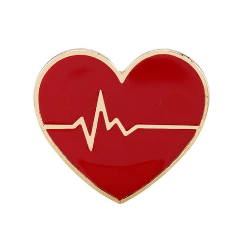 Heartbeat Medical Heart pin Doctor Nurse EMT EMR EMS Emergency Hospital Medical personnel DD-015 - www.ChallengeCoinCreations.com