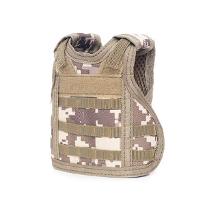 Tactical Beer Water Soda Bottle Can Vest with Hook and Loop FREE USA SHIPPING SHIPS FROM USA