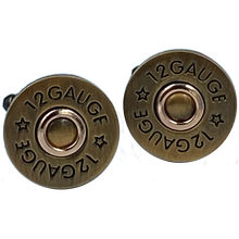 Load image into Gallery viewer, 12 Gauge Shotgun Shell Cufflinks CL-016 - www.ChallengeCoinCreations.com