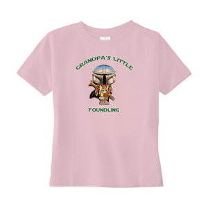 Grandpa's Little Foundling Mandalorian Inspired Unisex T-Shirts (Toddler Sizes) - www.ChallengeCoinCreations.com