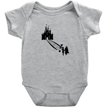 Load image into Gallery viewer, Mandalorian Inspired Baby Yoda&#39;s First Visit To Disney Romper Bodysuit - www.ChallengeCoinCreations.com