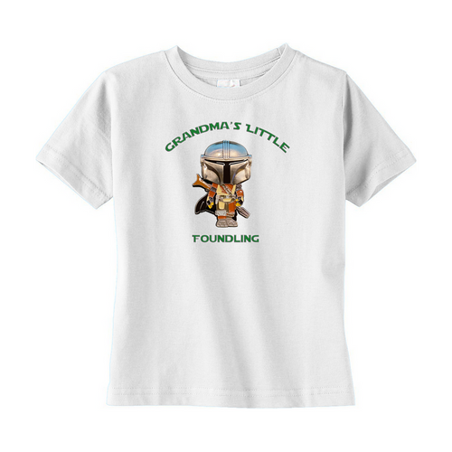 Grandma's Little Foundling Mandalorian Inspired Unisex T-Shirts (Toddler Sizes) - www.ChallengeCoinCreations.com