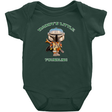 Load image into Gallery viewer, Daddy&#39;s Little Foundling Mandalorian Inspired Jumpsuit Unisex Baby Infant Preemie - www.ChallengeCoinCreations.com