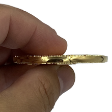 Load image into Gallery viewer, Rare 24KT Gold Plated Trump Israel Jerusalem MAGA Temple Challenge Coin 70 years Embassy MM-013 - www.ChallengeCoinCreations.com