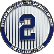 Load image into Gallery viewer, The Captain New York Jersey Jeter 2 Legends Forever Great LFG challenge coin NYPD BL16-004 - www.ChallengeCoinCreations.com