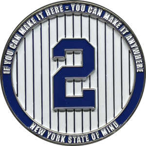 The Captain New York Jersey Jeter 2 Legends Forever Great LFG challenge coin NYPD BL16-004 - www.ChallengeCoinCreations.com