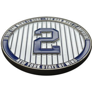 The Captain New York Jersey Jeter 2 Legends Forever Great LFG challenge coin NYPD BL16-004 - www.ChallengeCoinCreations.com
