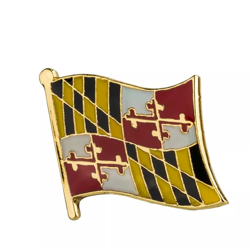 Maryland State Flag Lapel Pin  FREE USA SHIPPING SHIPS FREE FROM THE USA P-173B