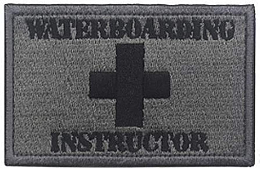 Waterboarding Instructor Guantanamo Gitmo Hook and Loop Tactical Morale Patch FREE USA SHIPPING SHIPS FROM USA PAT-672