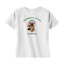 Load image into Gallery viewer, Grandpa&#39;s Little Foundling Mandalorian Inspired Unisex T-Shirts (Toddler Sizes) - www.ChallengeCoinCreations.com