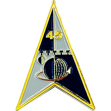 Load image into Gallery viewer, 45th Space Wing insignia Space Force Space Launch Delta 45 pin BL12-019 - www.ChallengeCoinCreations.com