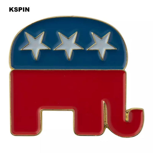 Republican Elephant Lapel Pin  FREE USA SHIPPING SHIPS FREE FROM THE USA P-176