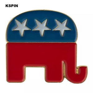 Republican Elephant Lapel Pin  FREE USA SHIPPING SHIPS FREE FROM THE USA P-176