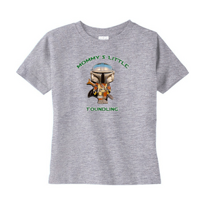 Mommy's Little Foundling Mandalorian Inspired Unisex T-Shirts (Toddler Sizes) - www.ChallengeCoinCreations.com