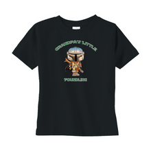 Load image into Gallery viewer, Grandpa&#39;s Little Foundling Mandalorian Inspired Unisex T-Shirts (Toddler Sizes) - www.ChallengeCoinCreations.com
