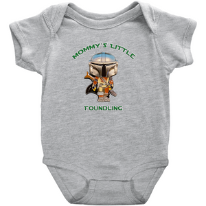 Mommy's Little Foundling Mandalorian Inspired Jumpsuit Unisex Baby Infant Preemie - www.ChallengeCoinCreations.com